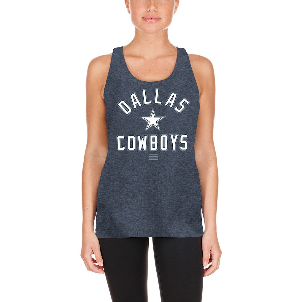 Dallas Cowboys New Era Women's 2024 NFL Training Camp Tank Top - Navy Tops