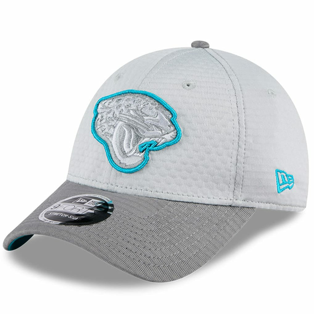Jacksonville Jaguars New Era 2024 NFL Training Camp 9FORTY Adjustable Hat - Gray Hats