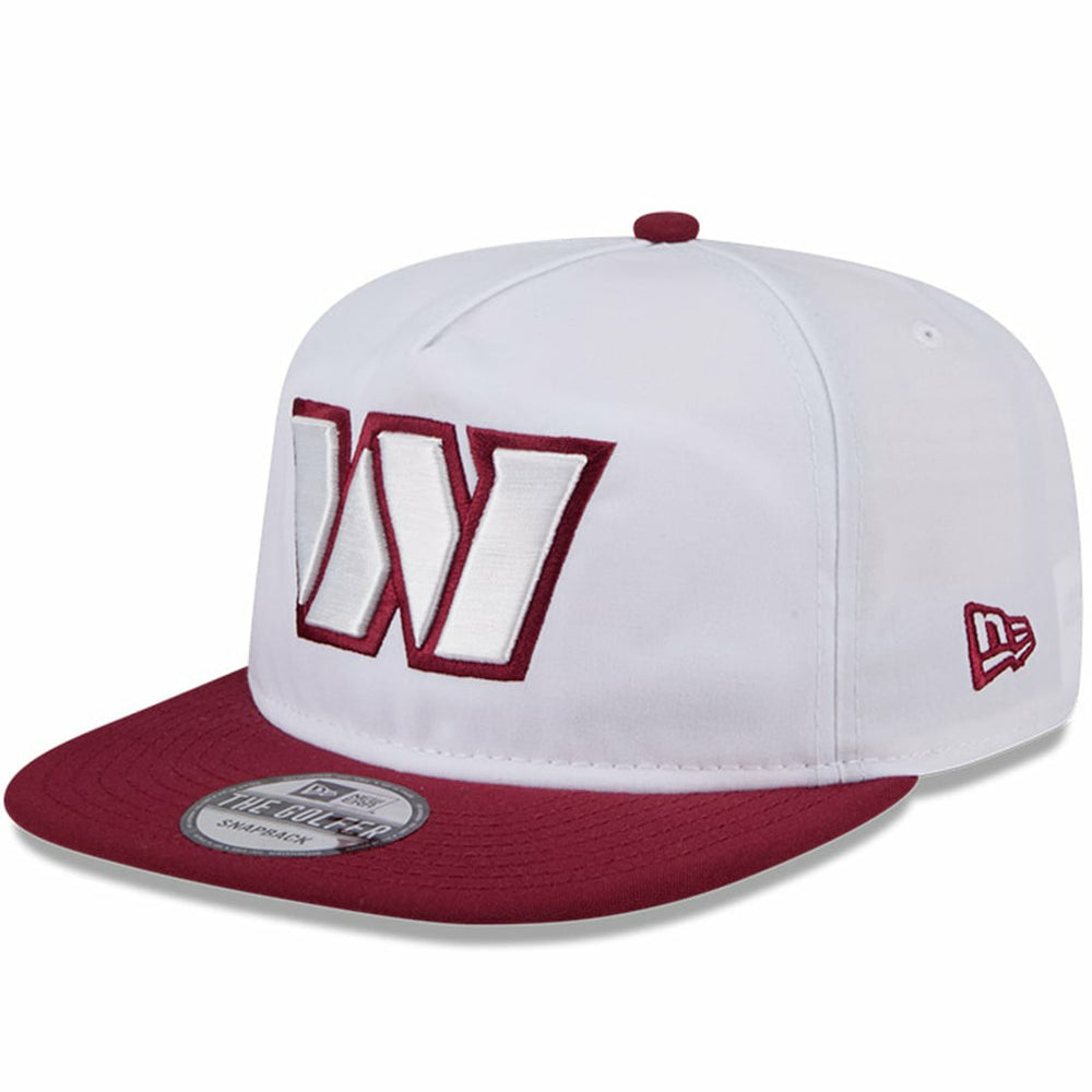 Washington Commanders New Era 2024 NFL Training Camp Golfer Snapback Hat - White/Burgundy Hats