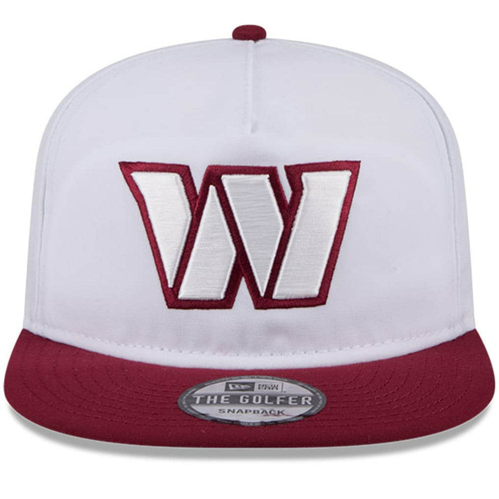 Washington Commanders New Era 2024 NFL Training Camp Golfer Snapback Hat - White/Burgundy Hats