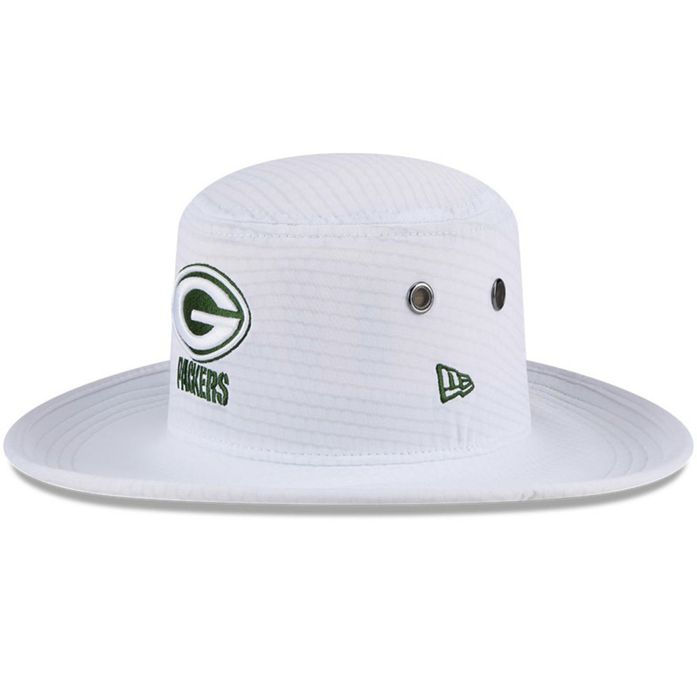 Green Bay Packers New Era 2024 NFL Training Camp Panama Bucket Hat - White Hats