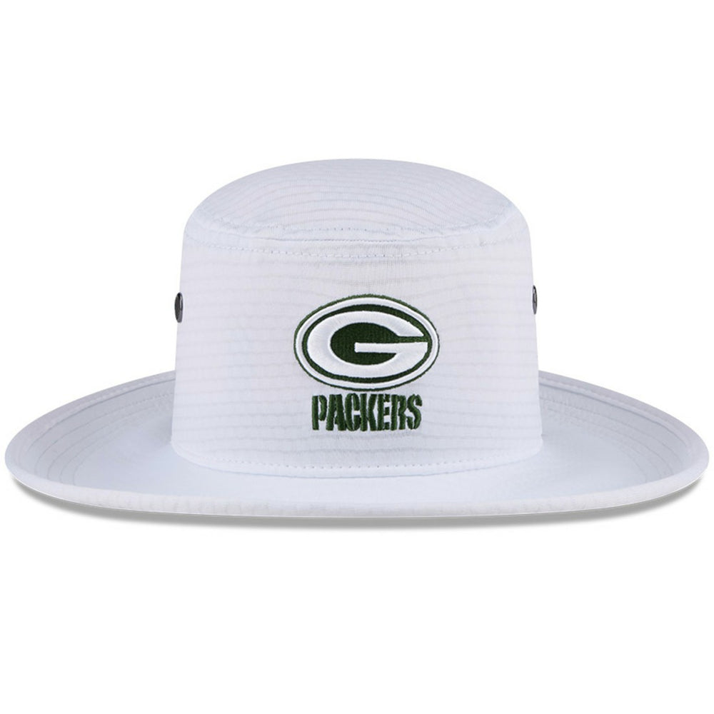 Green Bay Packers New Era 2024 NFL Training Camp Panama Bucket Hat - White Hats
