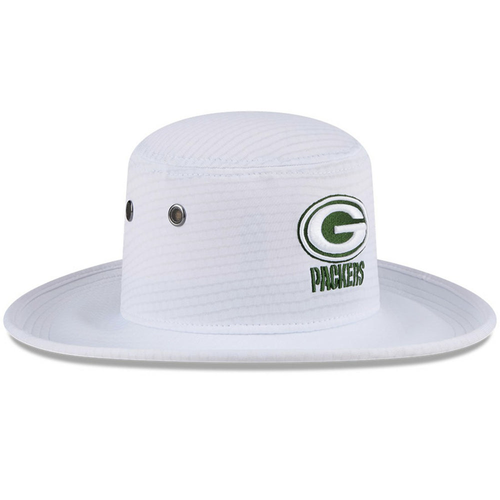 Green Bay Packers New Era 2024 NFL Training Camp Panama Bucket Hat - White Hats