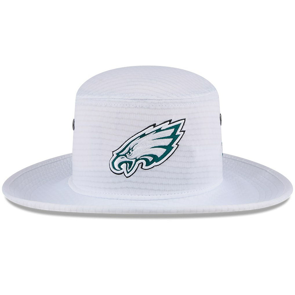 Philadelphia Eagles New Era 2024 NFL Training Camp Panama Bucket Hat - White Hats