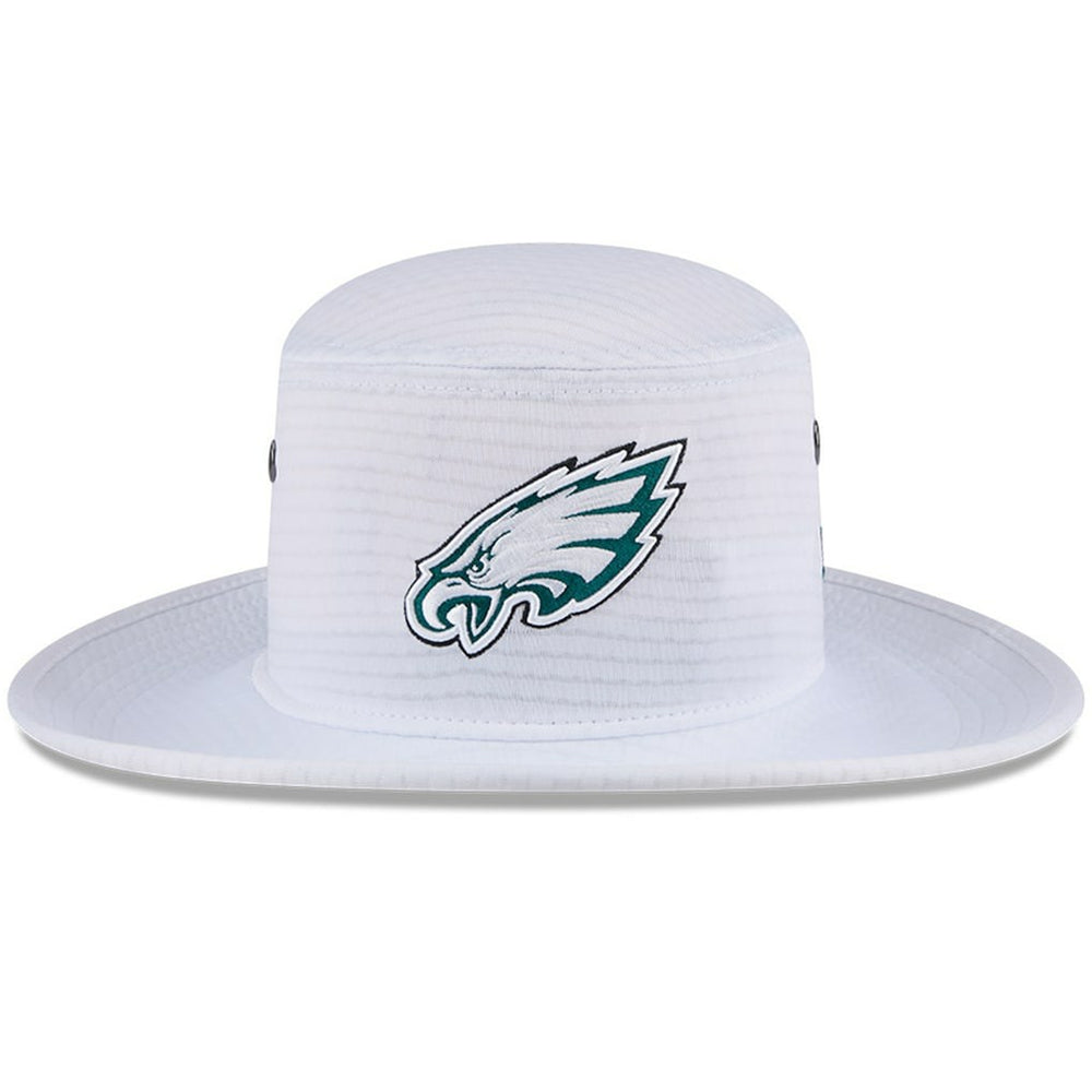 Philadelphia Eagles New Era 2024 NFL Training Camp Panama Bucket Hat - White Hats