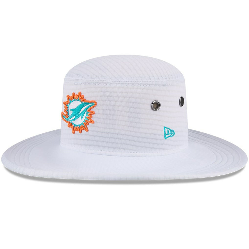 Miami Dolphins New Era 2024 NFL Training Camp Panama Bucket Hat - White Hats
