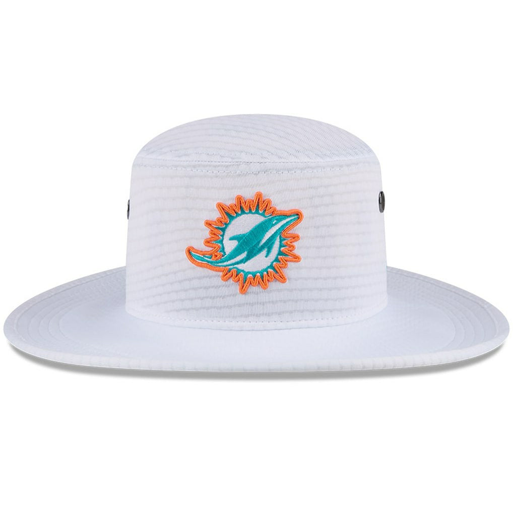 Miami Dolphins New Era 2024 NFL Training Camp Panama Bucket Hat - White Hats