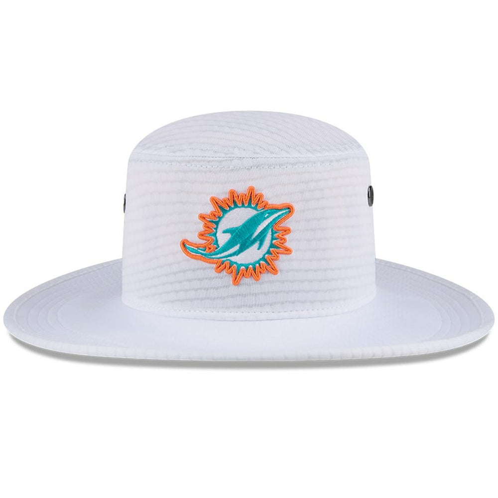 Miami Dolphins New Era 2024 NFL Training Camp Panama Bucket Hat - White Hats