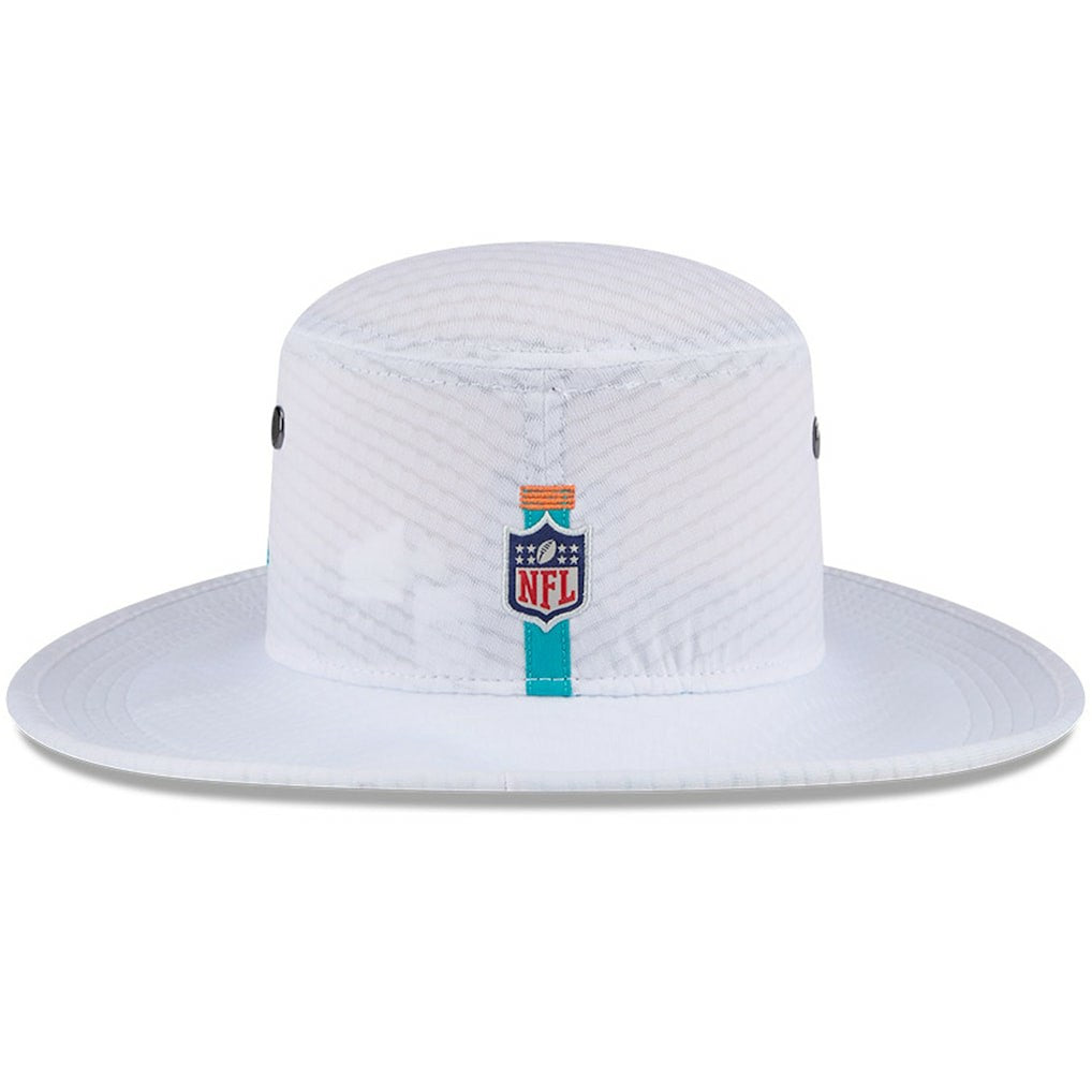 Miami Dolphins New Era 2024 NFL Training Camp Panama Bucket Hat - White Hats