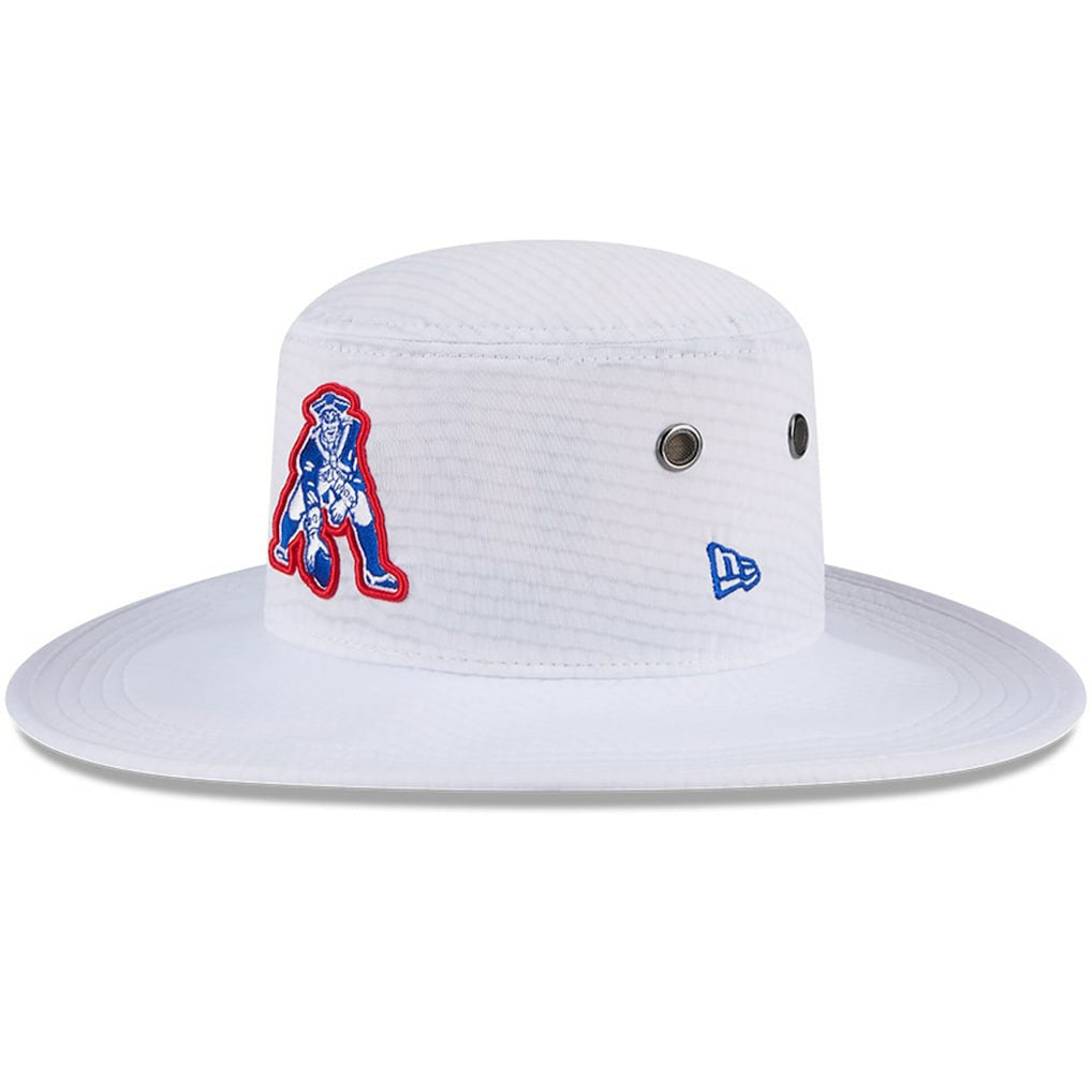 New England Patriots New Era 2024 NFL Training Camp Panama Bucket Hat - White Hats