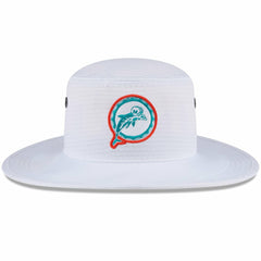 Miami Dolphins New Era 2024 NFL Training Camp Panama Bucket Hat - White Hats