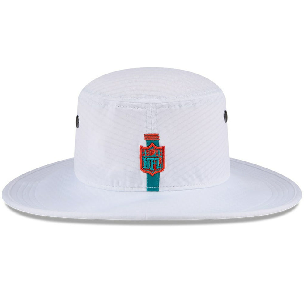 Miami Dolphins New Era 2024 NFL Training Camp Panama Bucket Hat - White Hats