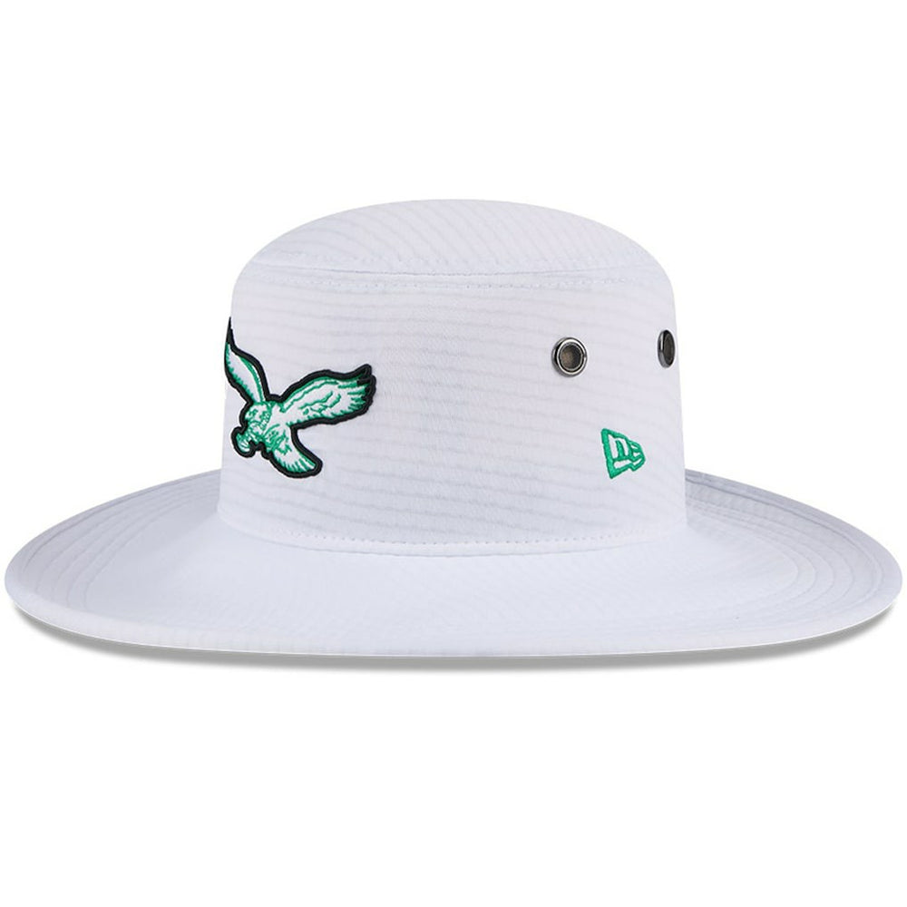 Philadelphia Eagles New Era 2024 NFL Training Camp Panama Bucket Hat - White Hats