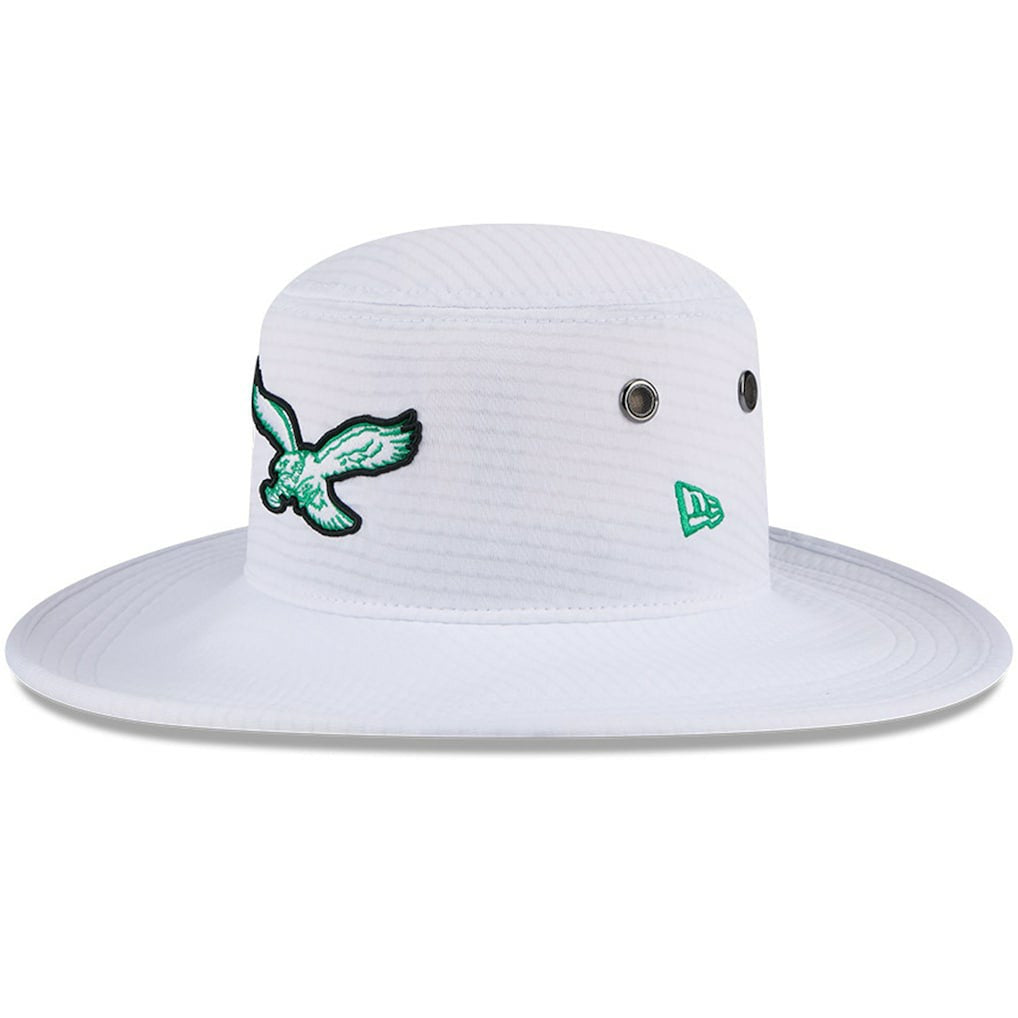 Philadelphia Eagles New Era 2024 NFL Training Camp Panama Bucket Hat - White Hats