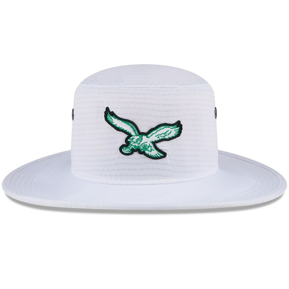 Philadelphia Eagles New Era 2024 NFL Training Camp Panama Bucket Hat - White Hats