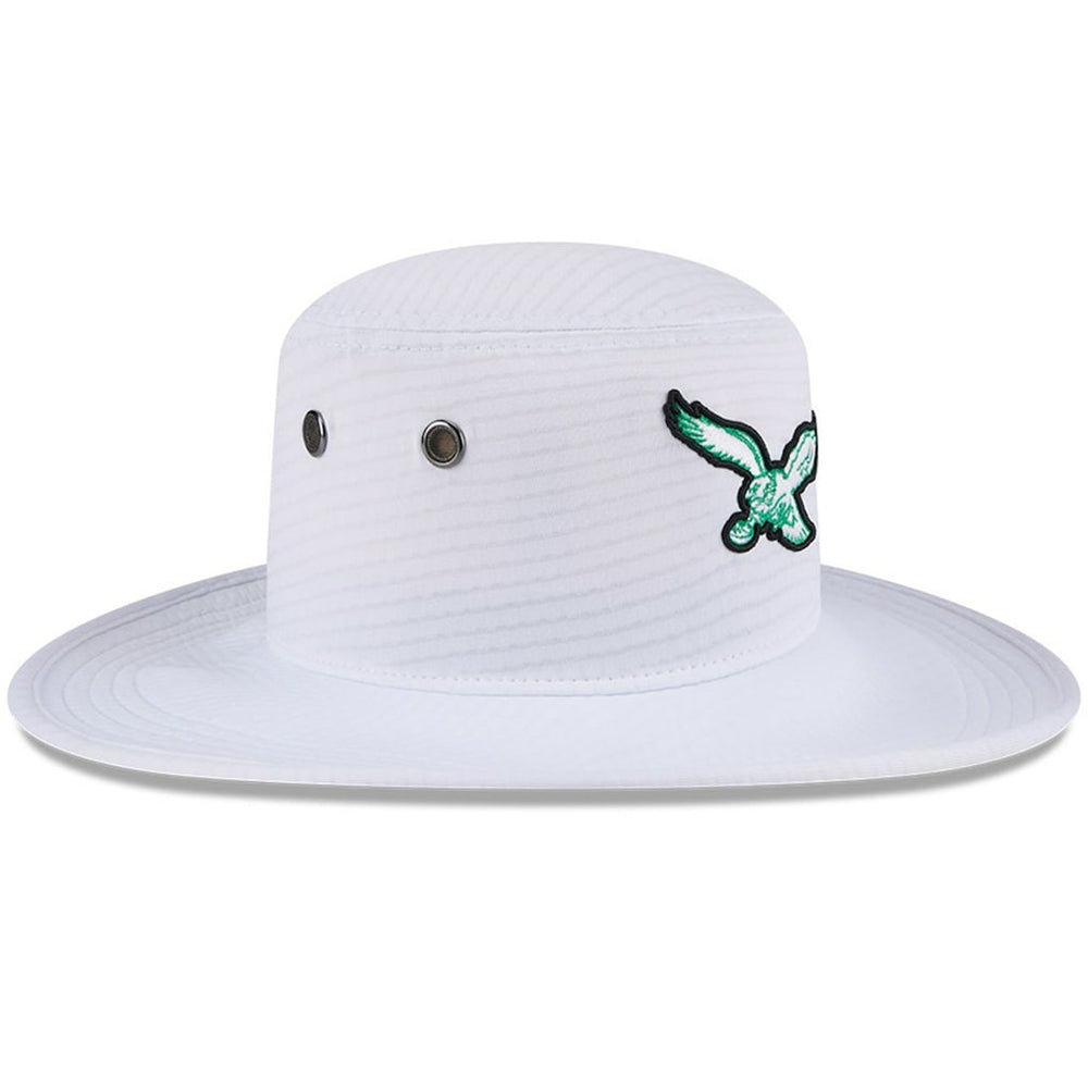 Philadelphia Eagles New Era 2024 NFL Training Camp Panama Bucket Hat - White Hats