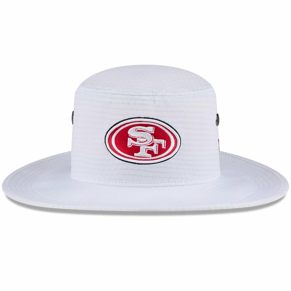 San Francisco 49ers New Era 2024 NFL Training Camp Panama Bucket Hat - White Hats