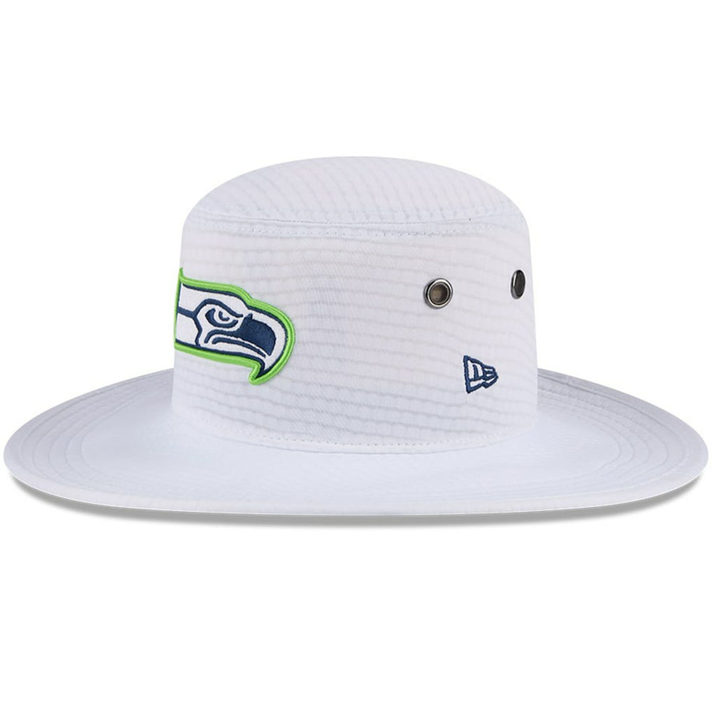 Seattle Seahawks New Era 2024 NFL Training Camp Panama Bucket Hat - White Hats