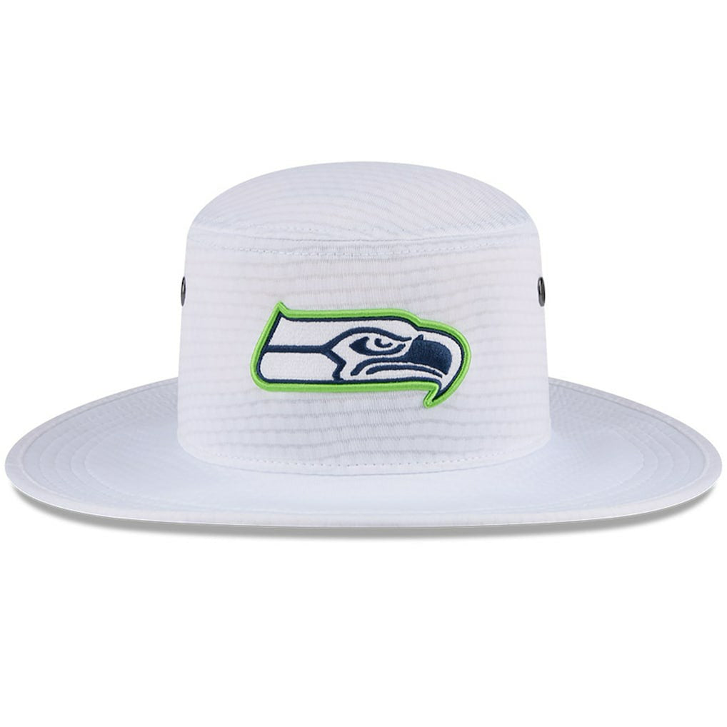 Seattle Seahawks New Era 2024 NFL Training Camp Panama Bucket Hat - White Hats