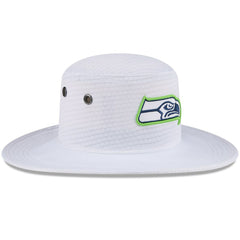 Seattle Seahawks New Era 2024 NFL Training Camp Panama Bucket Hat - White Hats