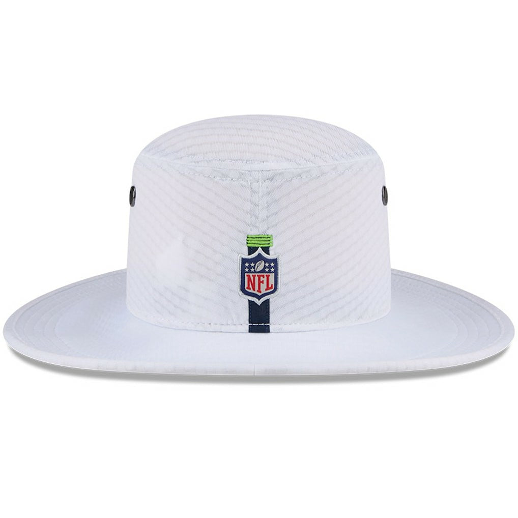 Seattle Seahawks New Era 2024 NFL Training Camp Panama Bucket Hat - White Hats