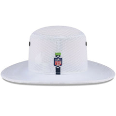 Seattle Seahawks New Era 2024 NFL Training Camp Panama Bucket Hat - White Hats