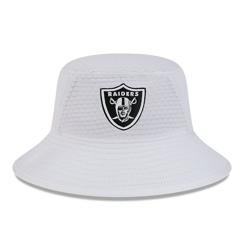 Las Vegas Raiders New Era 2024 NFL Training Camp Stretch Bucket Hat - White Hats