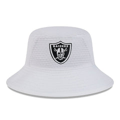 Las Vegas Raiders New Era 2024 NFL Training Camp Stretch Bucket Hat - White Hats