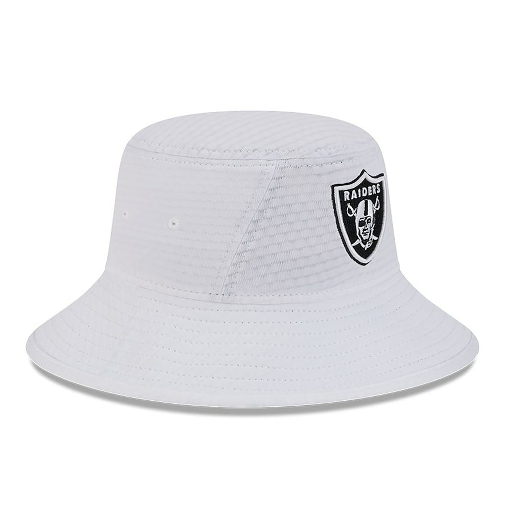 Las Vegas Raiders New Era 2024 NFL Training Camp Stretch Bucket Hat - White Hats