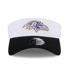 Baltimore Ravens New Era 2024 NFL Training Camp Adjustable Visor - White/Black