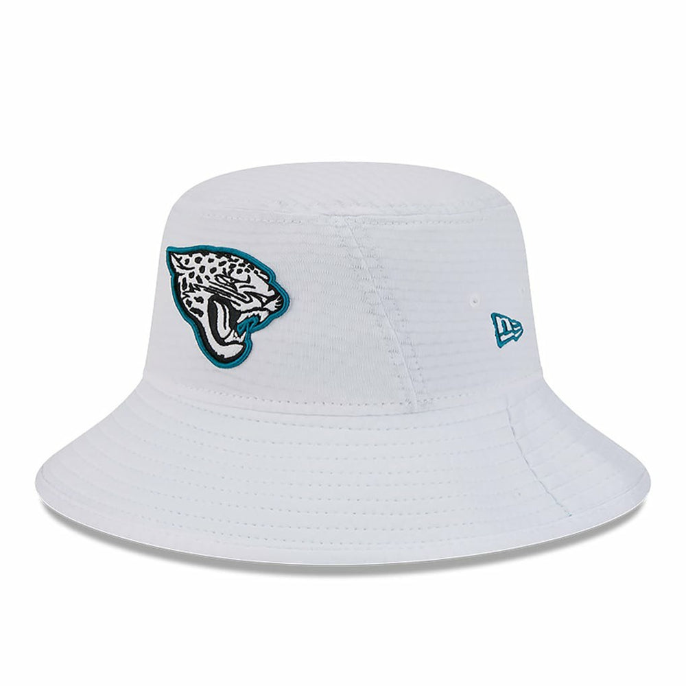 Jacksonville Jaguars New Era 2024 NFL Training Camp Stretch Bucket Hat - White Hats