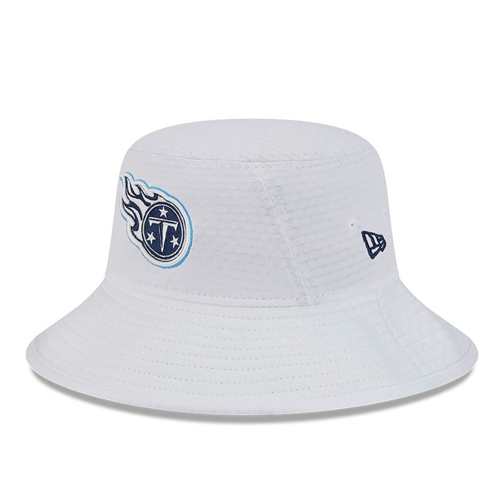 Tennessee Titans New Era 2024 NFL Training Camp Stretch Bucket Hat - White Hats