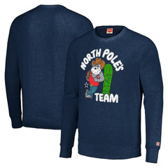Dallas Cowboys Homage Unisex Holiday Raglan Tri-Blend Pullover Sweatshirt - Navy Pullover