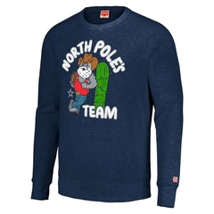 Dallas Cowboys Homage Unisex Holiday Raglan Tri-Blend Pullover Sweatshirt - Navy Pullover