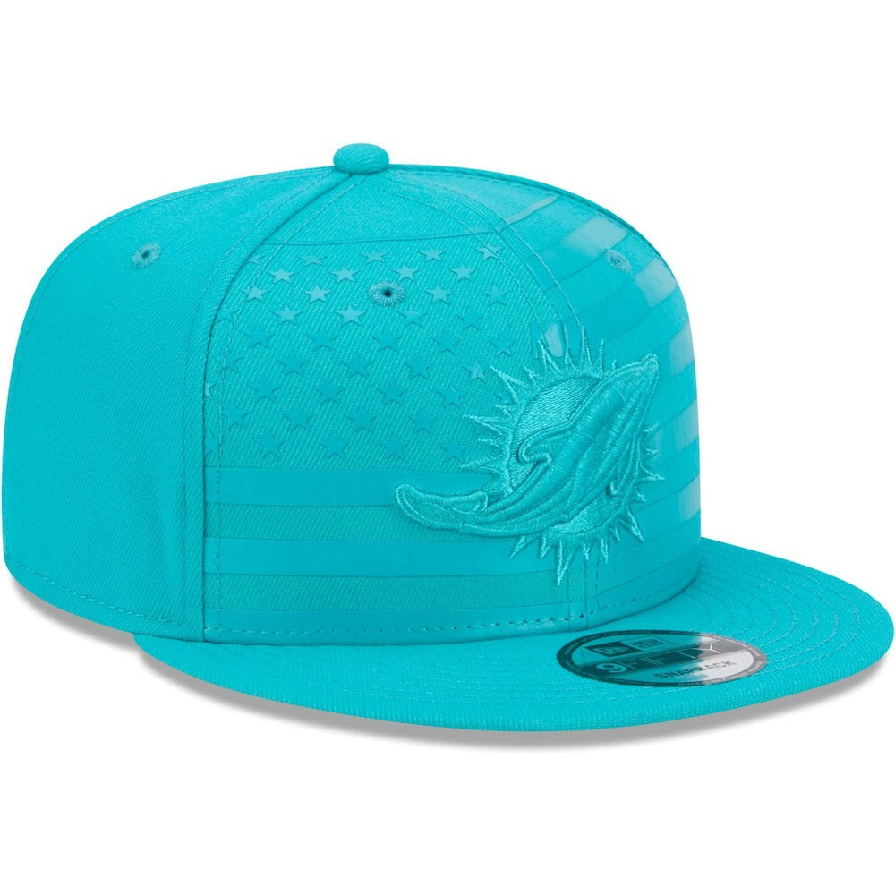 Miami Dolphins New Era Independent 9FIFTY Snapback Hat - Aqua Hats
