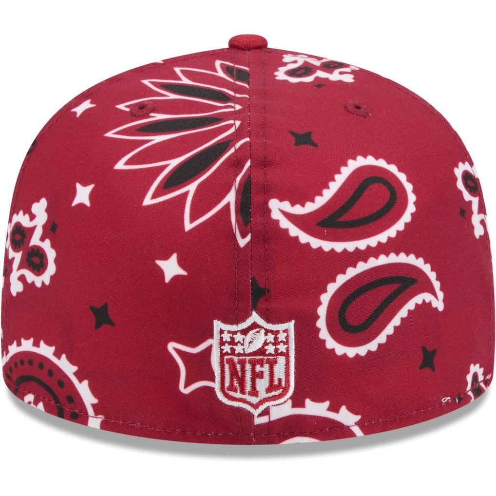 Arizona Cardinals New Era Paisley 59FIFTY Fitted Hat - Cardinal Hats