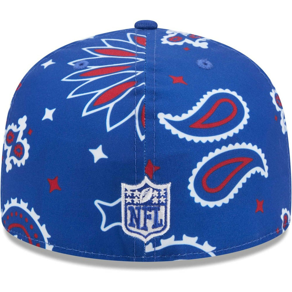 New York Giants New Era Paisley 59FIFTY Fitted Hat - Royal Hats