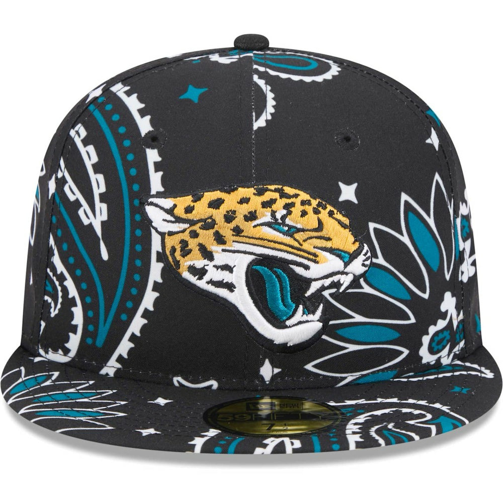 Jacksonville Jaguars New Era Paisley 59FIFTY Fitted Hat - Black Hats
