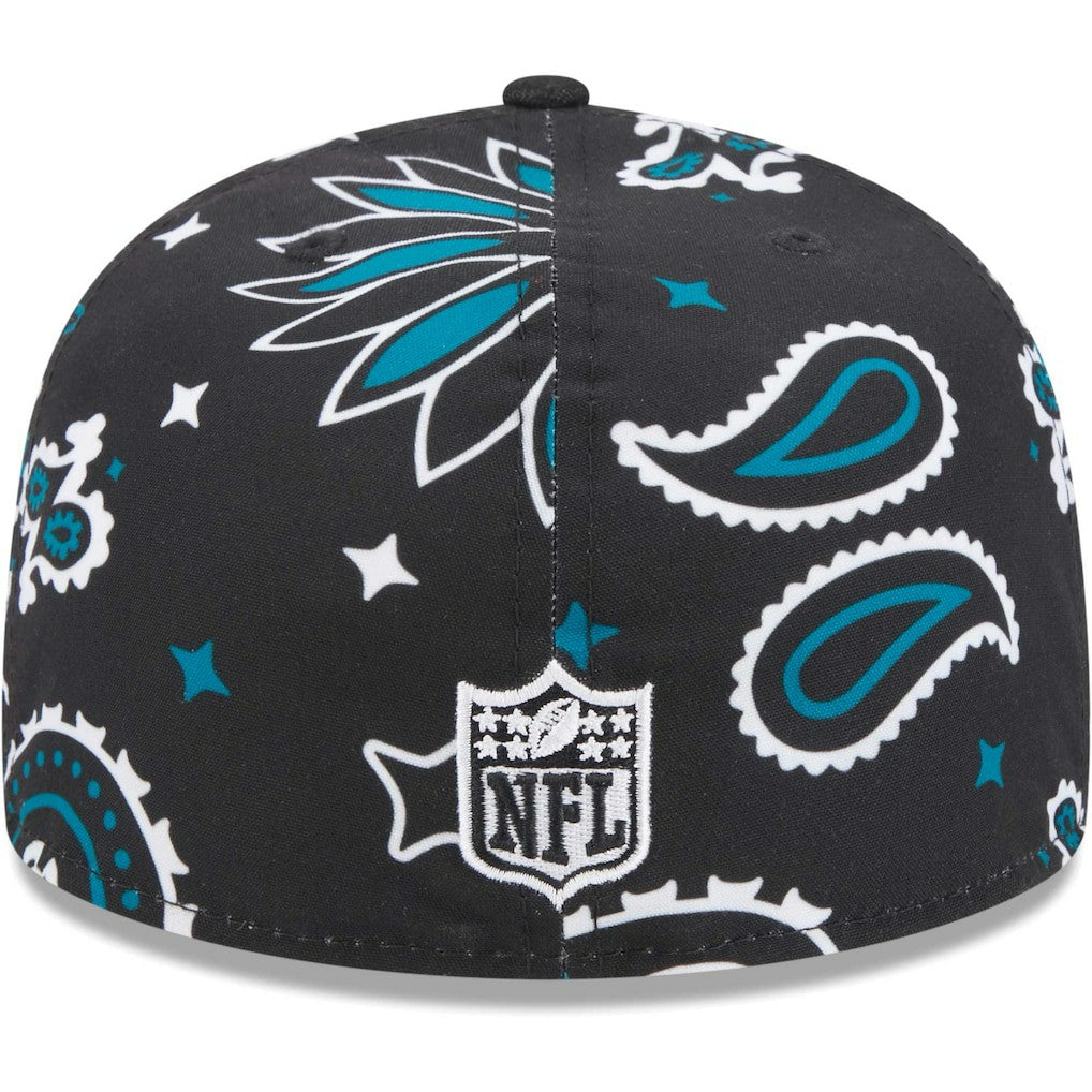 Jacksonville Jaguars New Era Paisley 59FIFTY Fitted Hat - Black Hats