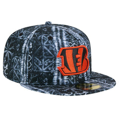 Cincinnati Bengals New Era Shibori 59FIFTY Fitted Hat - Black Hats