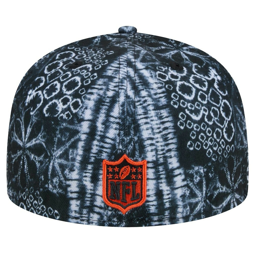 Cincinnati Bengals New Era Shibori 59FIFTY Fitted Hat - Black Hats