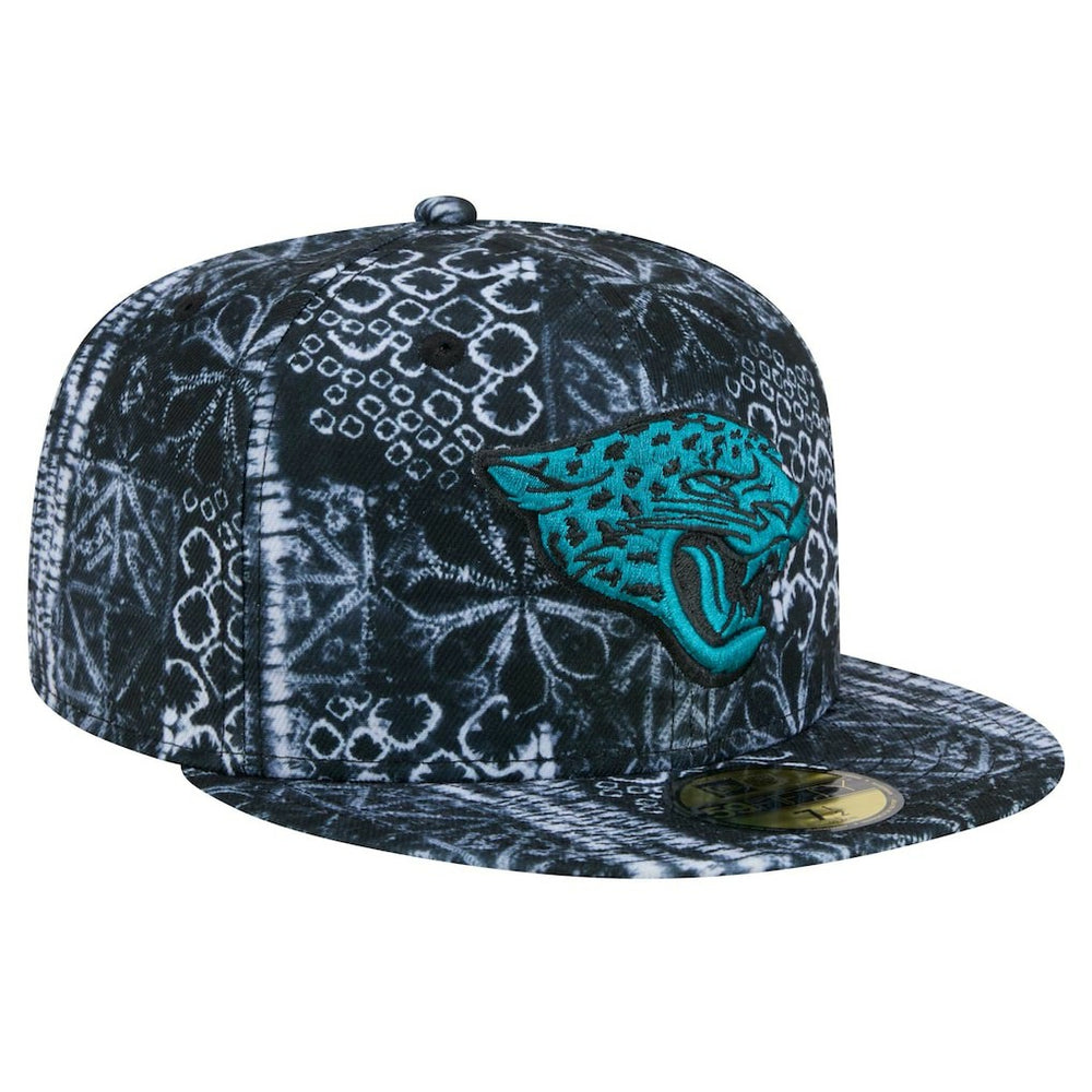 Jacksonville Jaguars New Era Shibori 59FIFTY Fitted Hat - Black Hats