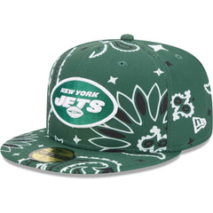 New York Jets New Era Paisley 59FIFTY Fitted Hat - Green Hats