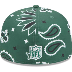 New York Jets New Era Paisley 59FIFTY Fitted Hat - Green Hats