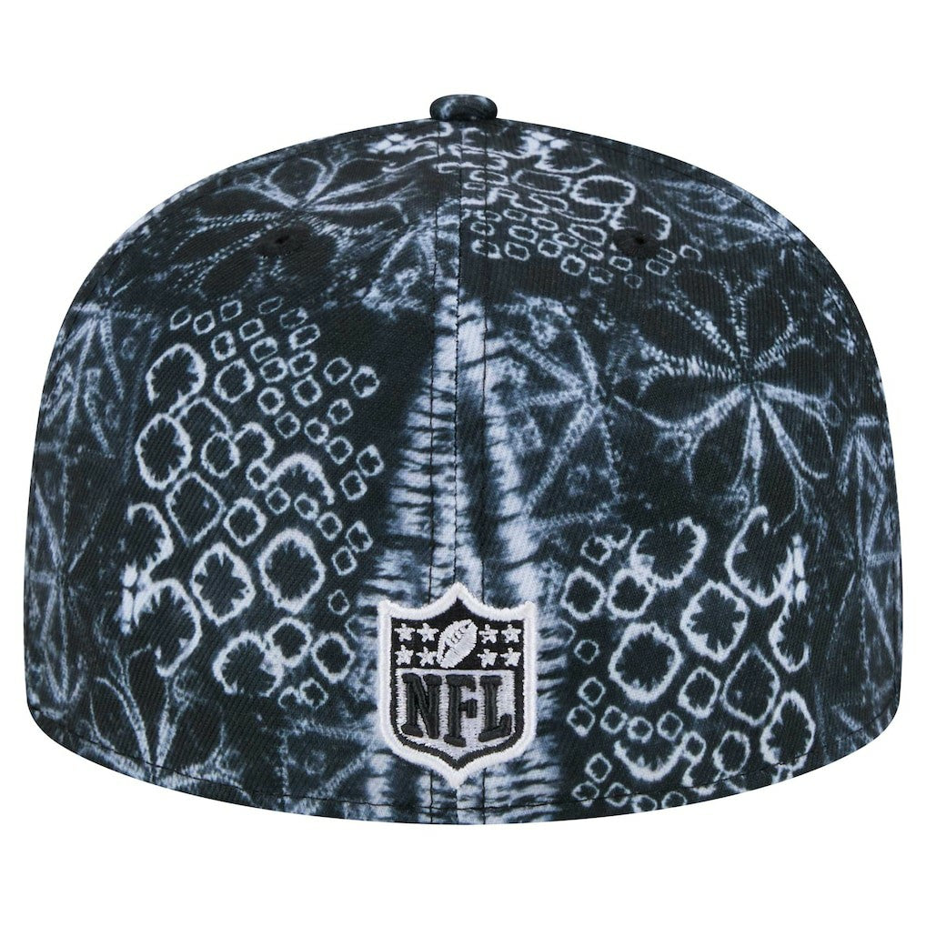 Las Vegas Raiders New Era Shibori 59FIFTY Fitted Hat - Black Hats