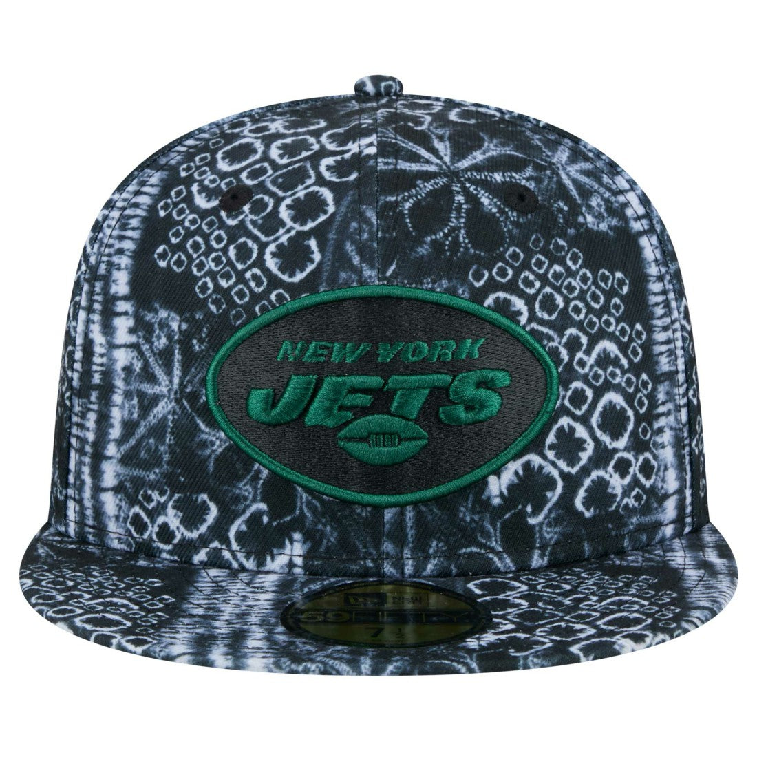 New York Jets New Era Shibori 59FIFTY Fitted Hat - Black Hats