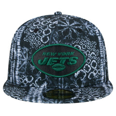 New York Jets New Era Shibori 59FIFTY Fitted Hat - Black Hats