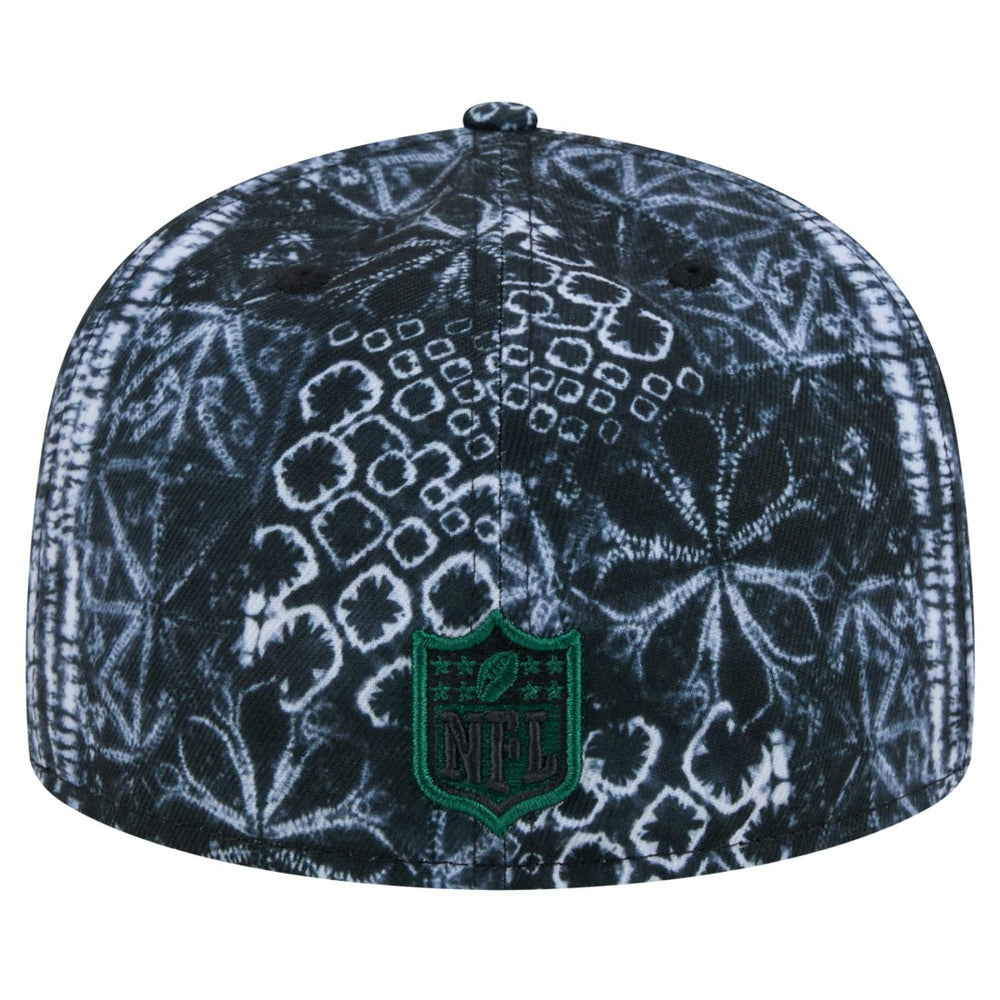 New York Jets New Era Shibori 59FIFTY Fitted Hat - Black Hats