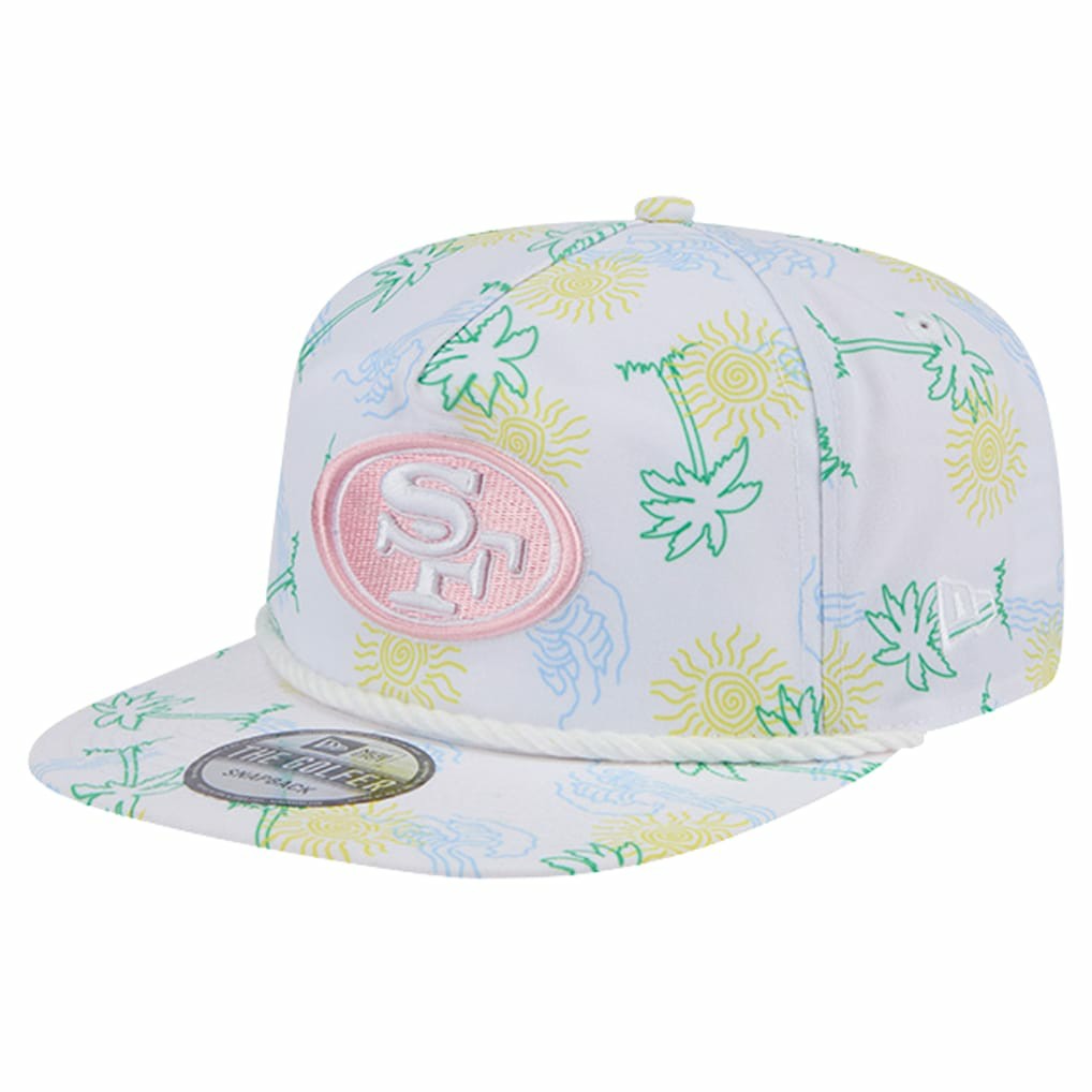 San Francisco 49ers New Era Vacay Golfer Snapback Hat - White Hats