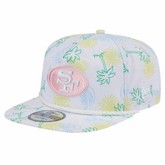 San Francisco 49ers New Era Vacay Golfer Snapback Hat - White Hats